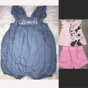 Lot of 3 baby girls clothing